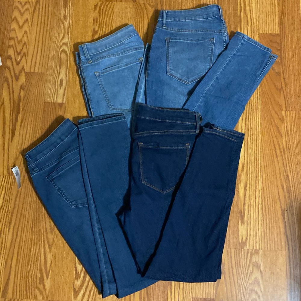 4 OLD NAVY ankle super skinny jeans